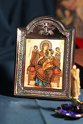 Icon of the Virgin Mary, God's mother, "The All-Holy Queen" icon, Orthodox icon, Orthodox christian, Christianity art, Icon 14x19 cm