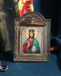 Icon of Jesus Christ, Folding icon, Jesus christ, Mother of god, Orthodox icon, Small icon, Pocket icon, Christian icon