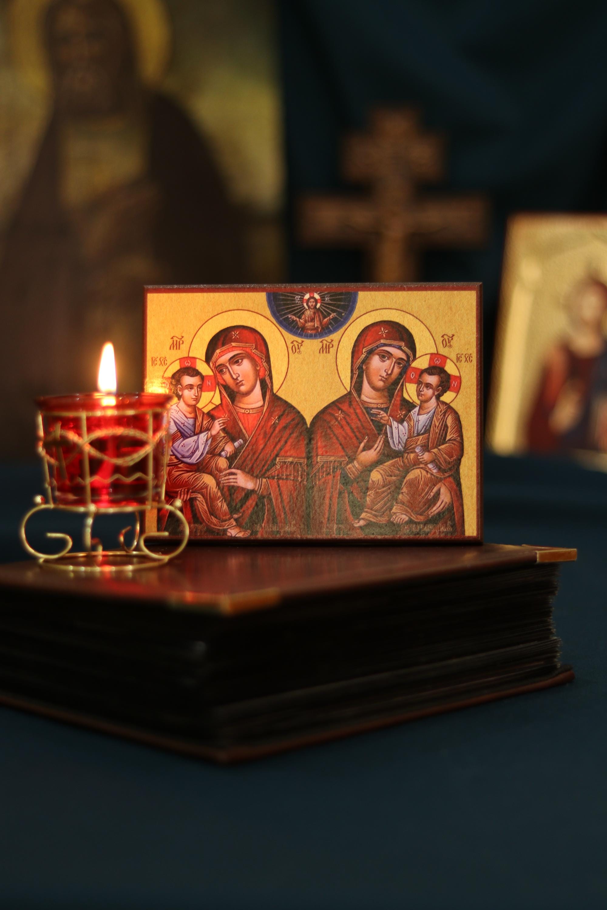 Orthodox Wooden Icon , Mother of God Quick to Hear and Quick to Respond