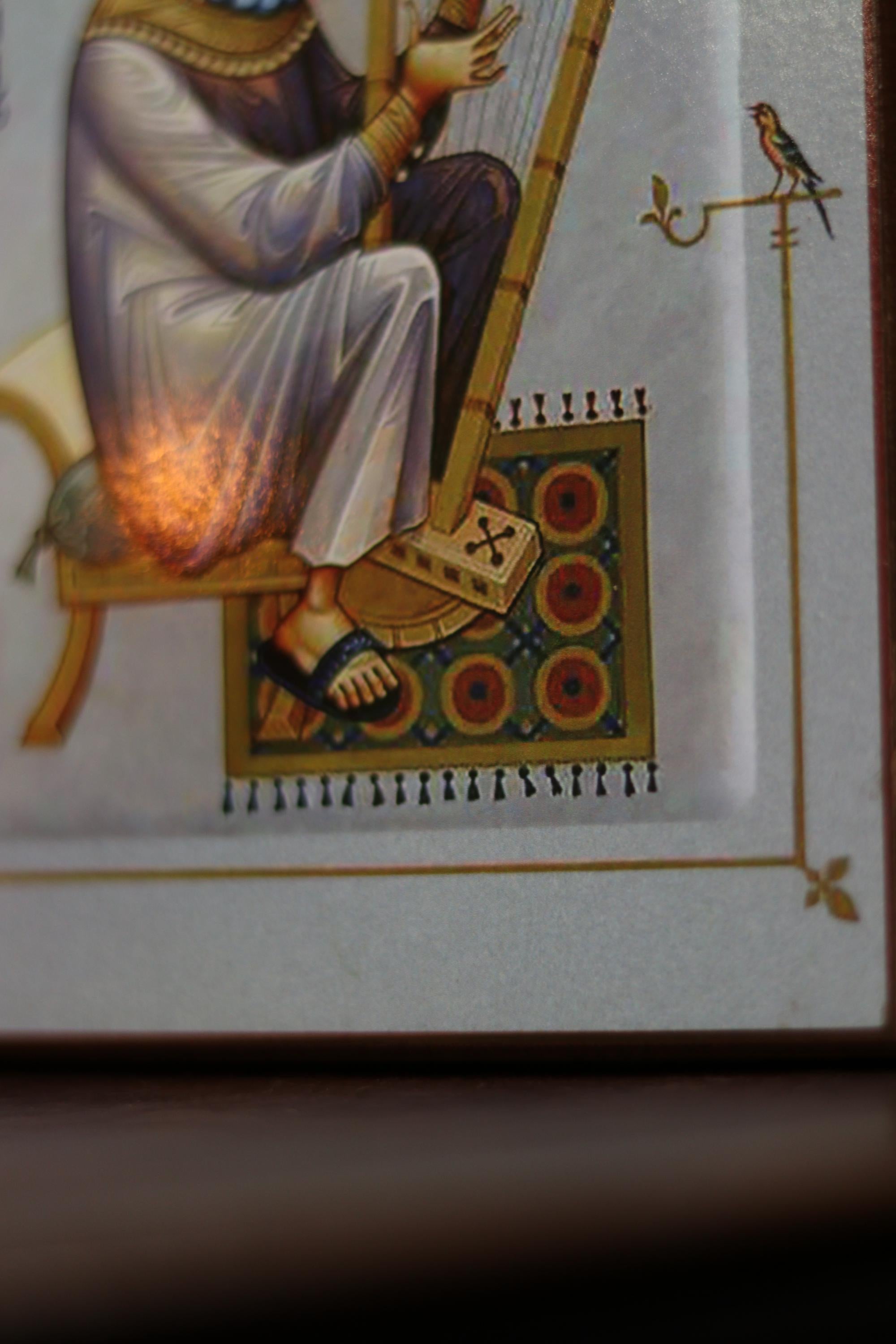 Saint David Icon on Wood Orthodox Icon 6.3in Christian Religious Decor