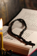 Orthodox Wooden Prayer Beads with Tassel – Handmade Black Wood Orthodox rosaries, prayer beads, first communion