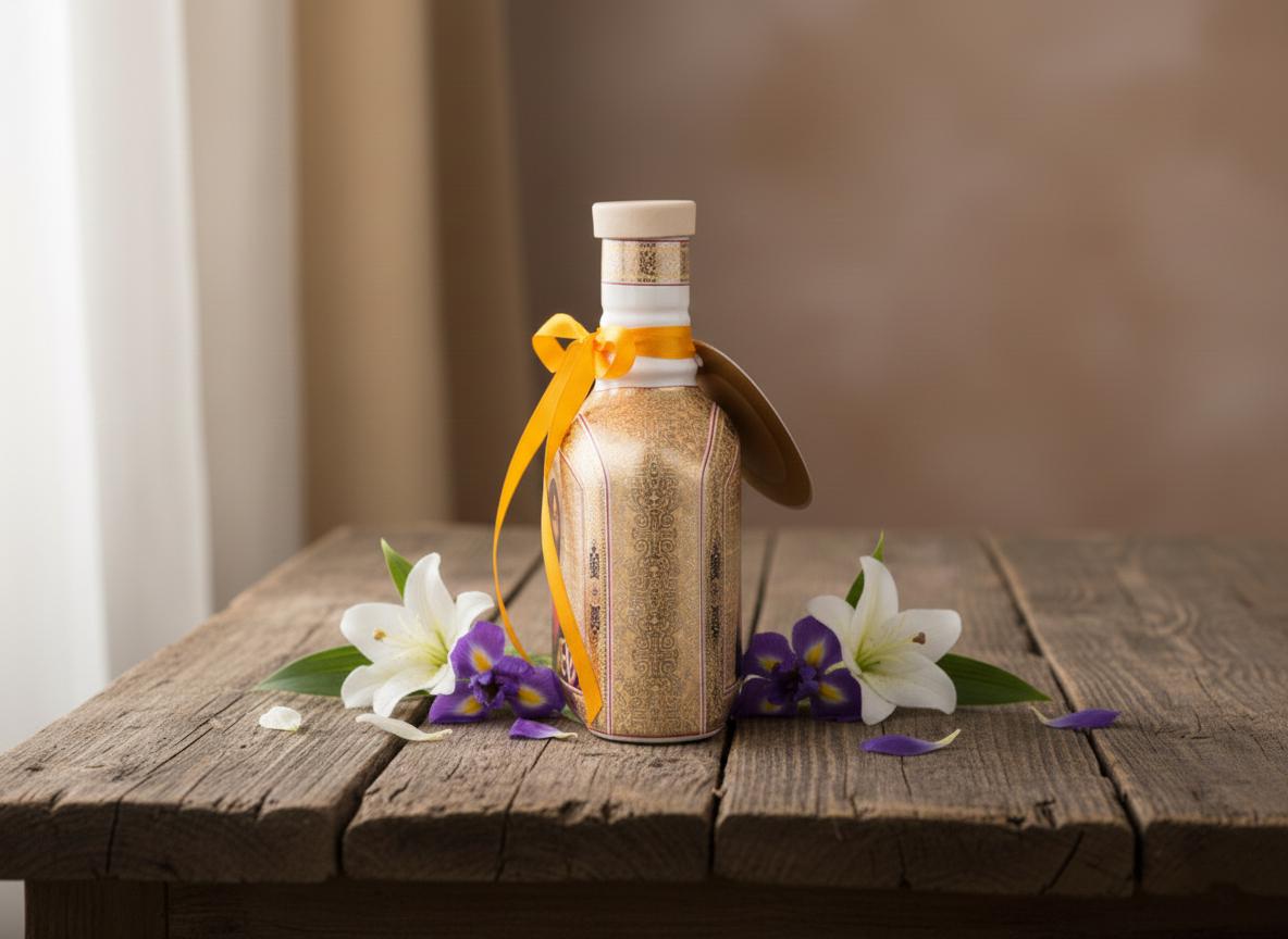 Porcelain Holy Water Container 5.9in, Orthodox Holy Water Bottle, Church Vessel, Prayer Corner Decor, Religious Gift
