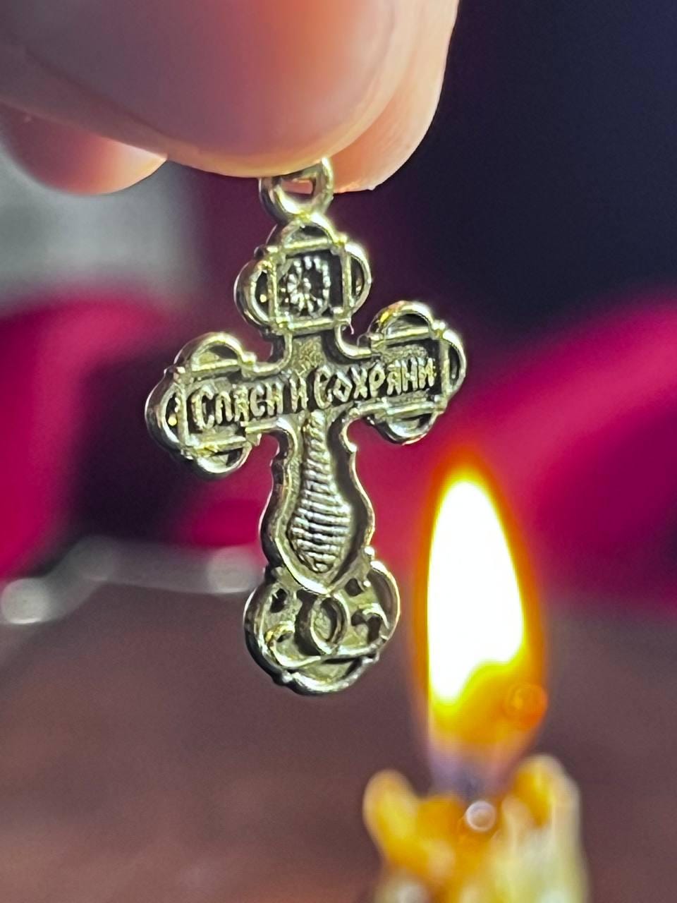 Orthodox Cross Necklace Men, Large Jesus cross pendant with Jesus Christ . Christian Cross Pendant. Crucifix necklace.