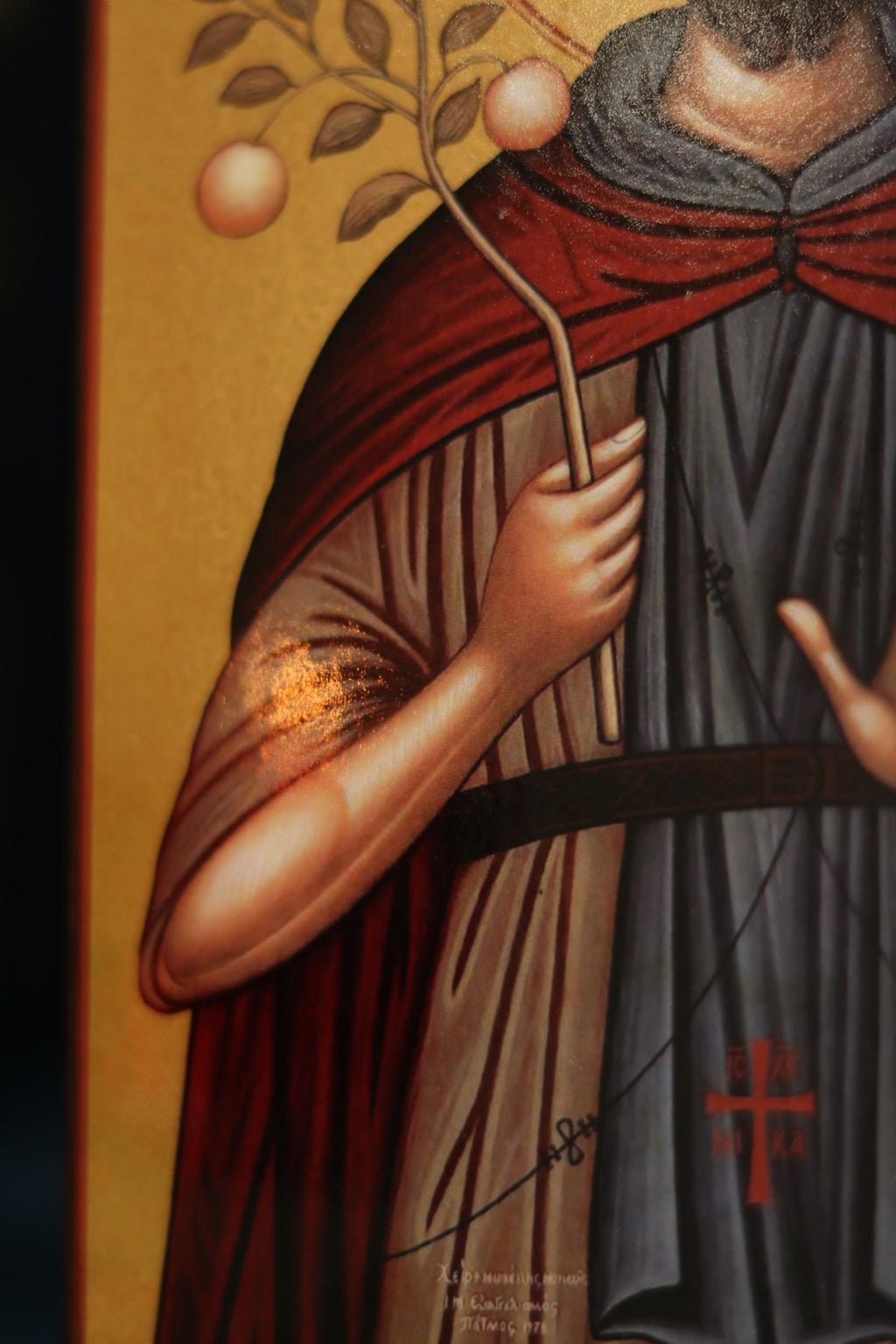 Orthodox Icon of Saint Euphrosynos the Cook – Wooden Icon Christian Icon