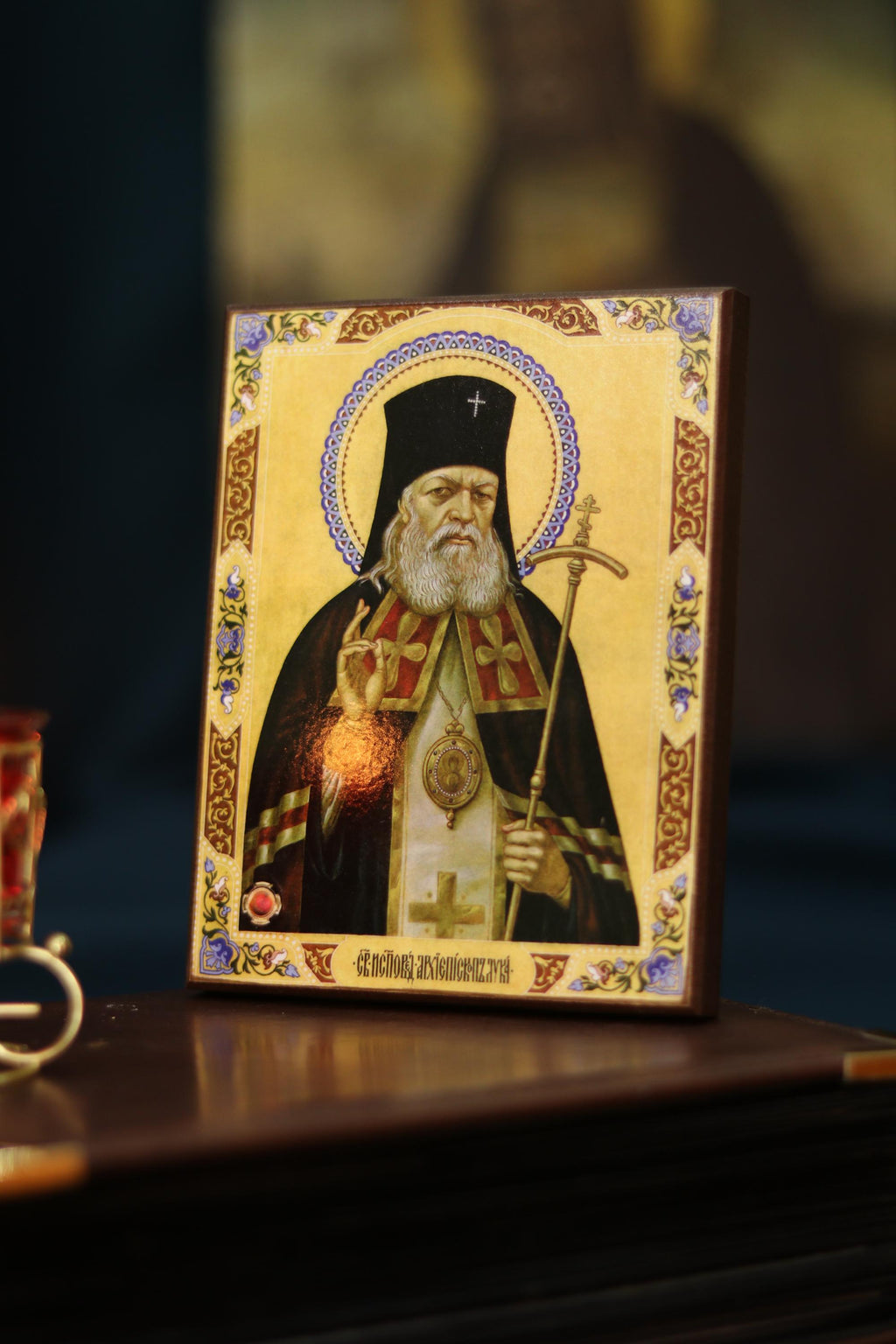 Saint Luka Orthodox Icon Wooden Icon Christian Religious Art