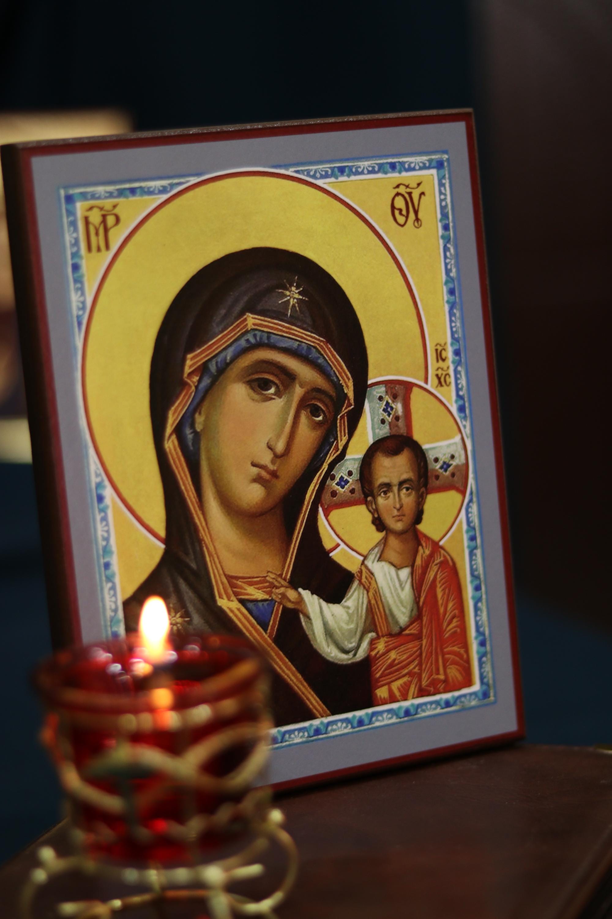 Kazan Mother of God Icon Wooden Orthodox 7.9x5.9in